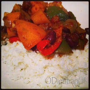 Dietitian UK: Sweet Paprika Veggie Chilli