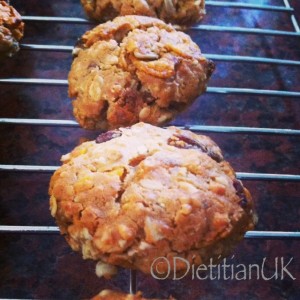Dietitian UK: Peanut Butter Trail Mix Cookies