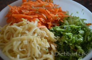 Dietitian UK: Grated Veggies