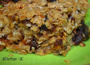 Dietitian UK: Mango and Date Flapjack 