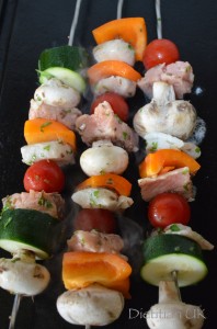 Dietitian UK: Fish Kebabs Cooking on the Griddle