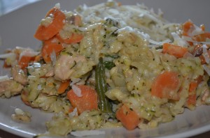 Dietitian UK: Salmon and Spring Vegetable Risotto