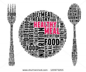 Health Meal, Words Image