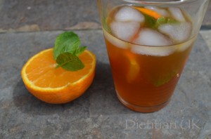 Dietitian UK: Iced Rooibos and Orange Tea
