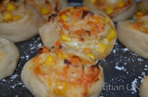 Dietitian UK: Pizza Pinwheels, gluten free