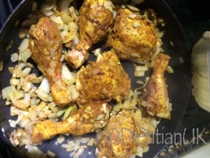 Chicken Tagine brown meat
