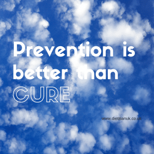 Dietitian UK: Prevention is better than cure