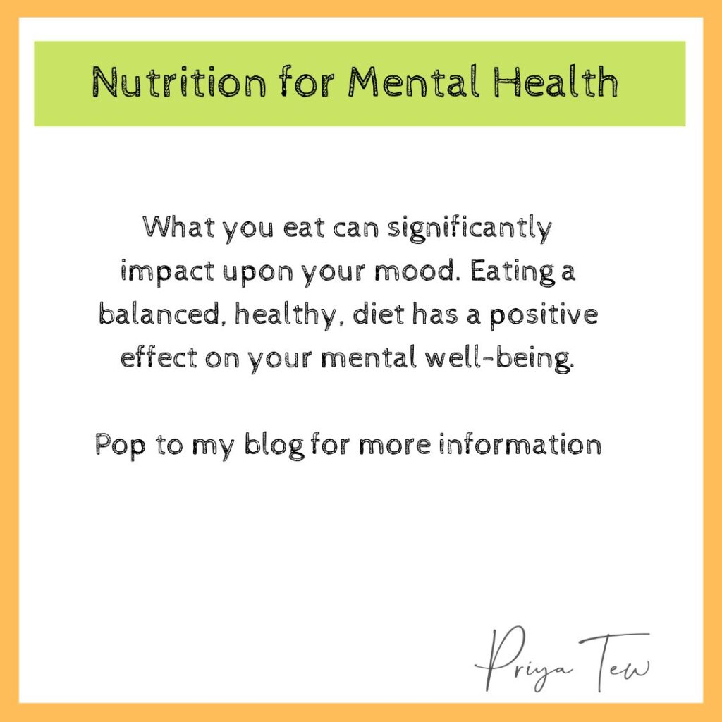 what you eat can significantly impact upon your mood