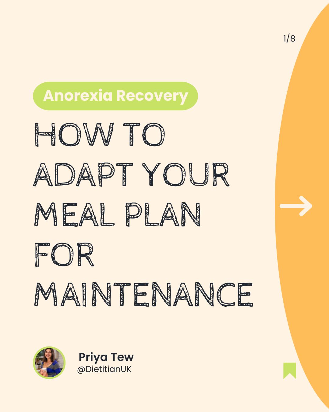 How to adapt your meal plan for maintenance on a peach background